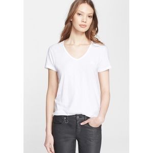 BURBERRY BRIT Lightweight Cotton V-Neck Tee